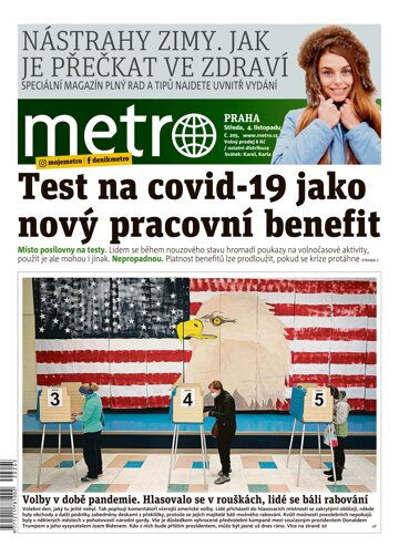 Obálka e-magazínu deník METRO 4.11.2020