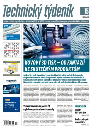 Obálka e-magazínu Technický týdeník 15/2024