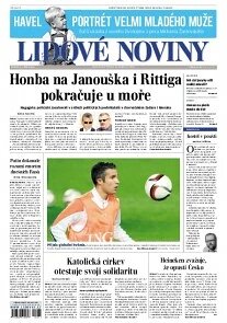 Obálka e-magazínu Lidové noviny 9.9.2014