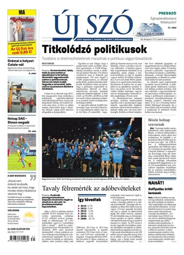 Obálka e-magazínu Új Szó 1.8.2015
