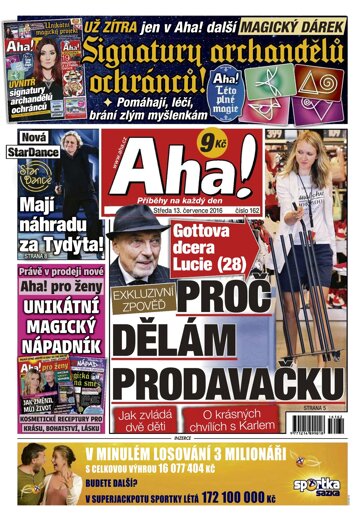 Obálka e-magazínu AHA! 13.7.2016