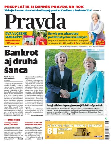 Obálka e-magazínu Pravda 21.7.2016