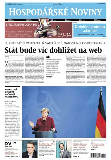 Obálka e-magazínu Hospodářské noviny 224 - 21.11.2016