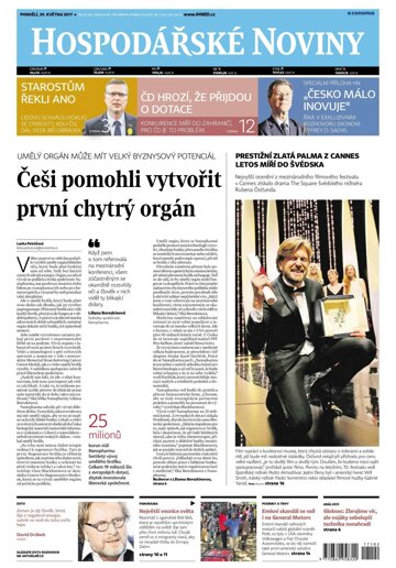 Obálka e-magazínu Hospodářské noviny 102 - 29.5.2017