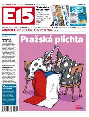 Obálka e-magazínu E15 8.10.2018