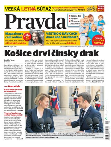 Obálka e-magazínu Pravda 25. 7. 2019