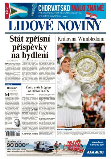 Obálka e-magazínu Lidové noviny 17.7.2023