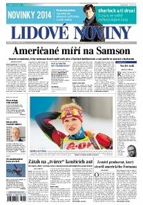 Obálka e-magazínu Lidové noviny 6.1.2014