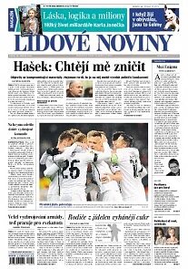 Obálka e-magazínu Lidové noviny 28.2.2014