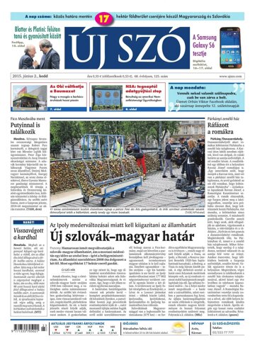 Obálka e-magazínu Új Szó 2.6.2015