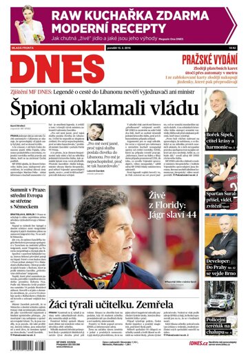 Obálka e-magazínu MF Dnes 15.2.2016