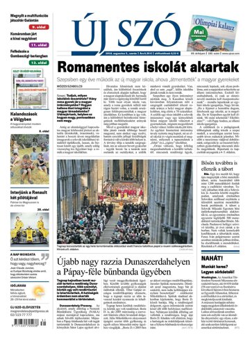 Obálka e-magazínu Új Szó 3.8.2016