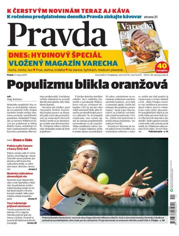 Obálka e-magazínu Pravda 17. 3. 2017