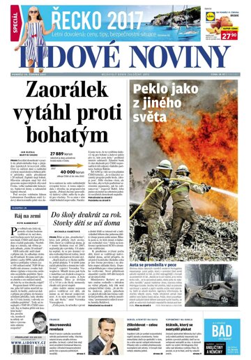 Obálka e-magazínu Lidové noviny 19.6.2017