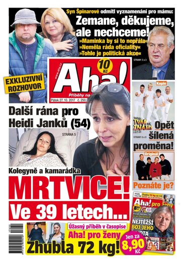 Obálka e-magazínu AHA! 27.10.2017