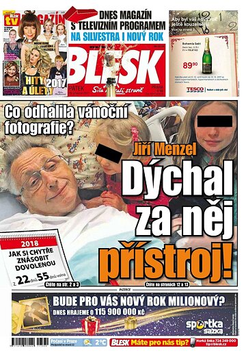 Obálka e-magazínu Blesk 29.12.2017