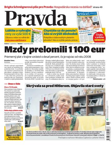 Obálka e-magazínu Pravda 7. 9. 2019