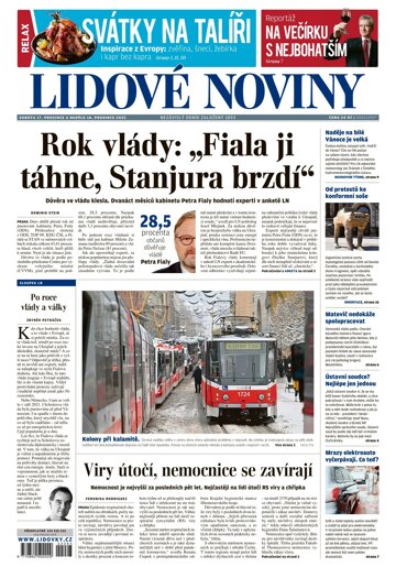 Obálka e-magazínu Lidové noviny 17.12.2022