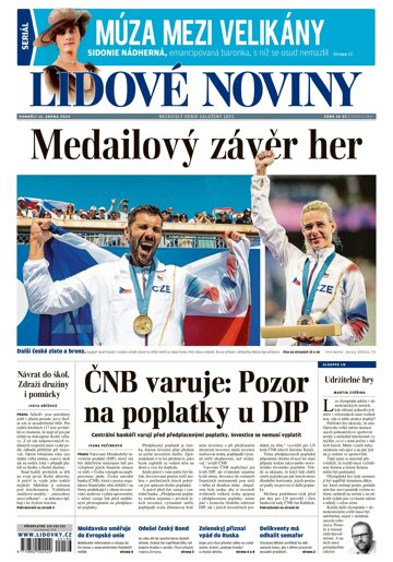 Obálka e-magazínu Lidové noviny 12.8.2024