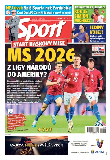 Obálka e-magazínu Sport 7.9.2024