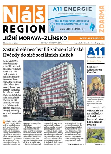 Obálka e-magazínu Náš Region - Jižní Morava/Zlínsko 38/2024