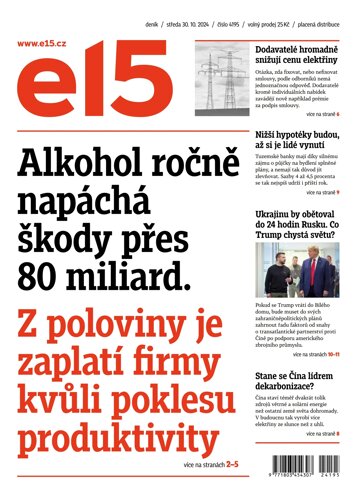 Obálka e-magazínu E15 30.10.2024