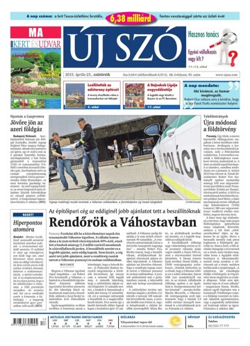 Obálka e-magazínu Új Szó 23.4.2015