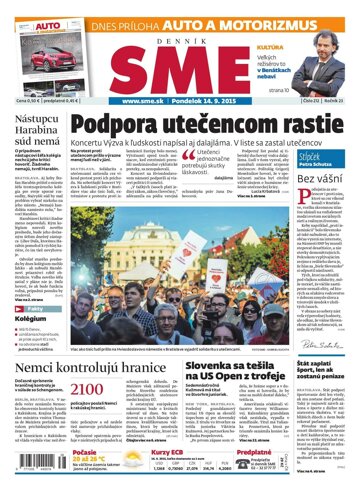 Obálka e-magazínu SME 14.9.2015