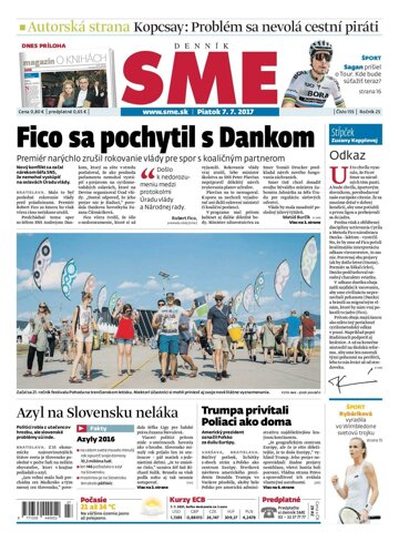 Obálka e-magazínu SME 7.7.2017