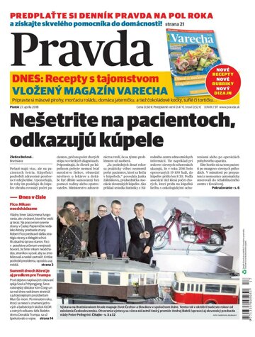 Obálka e-magazínu Pravda 27.4.2018