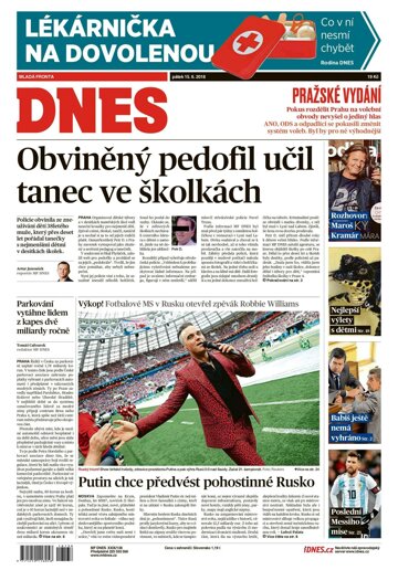 Obálka e-magazínu MF Dnes 15.6.2018