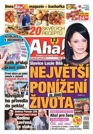 Obálka e-magazínu AHA! 23.8.2018