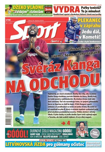 Obálka e-magazínu Sport 14.4.2020