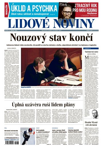 Obálka e-magazínu Lidové noviny 12.2.2021