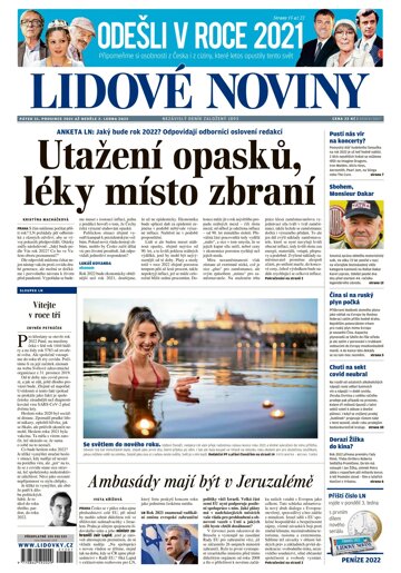 Obálka e-magazínu Lidové noviny 31.12.2021