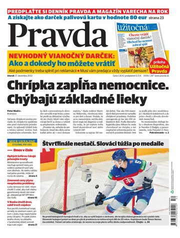 Obálka e-magazínu Pravda 27. 12. 2022