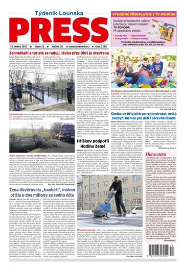 Obálka e-magazínu Lounský press 15/2021