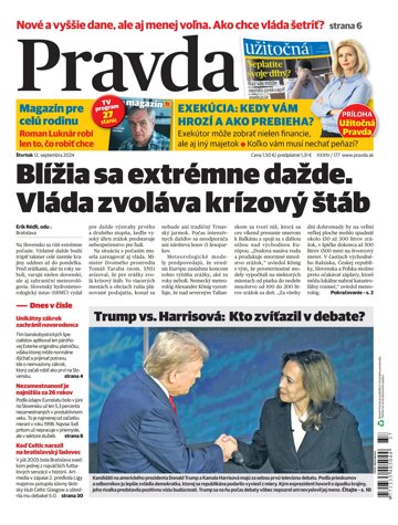 Obálka e-magazínu Pravda 12. 9. 2024