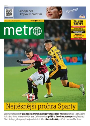 Obálka e-magazínu deník METRO 23.1.2025