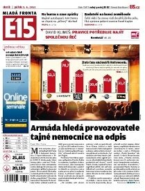 Obálka e-magazínu E15 5.4.2013