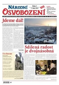 Obálka e-magazínu Národní Osvobození 1/2014