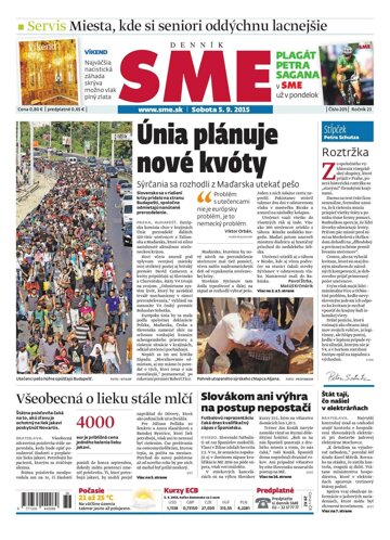 Obálka e-magazínu SME 5.9.2015