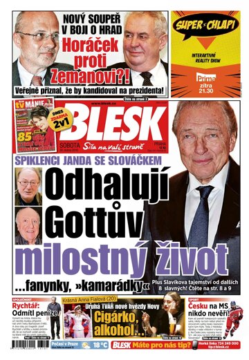 Obálka e-magazínu Blesk 30.4.2016