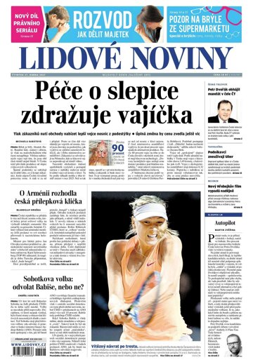 Obálka e-magazínu Lidové noviny 27.4.2017