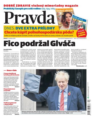 Obálka e-magazínu Pravda 30. 10. 2019