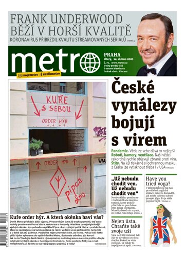 Obálka e-magazínu deník METRO 14.4.2020