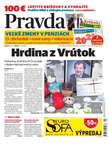 Obálka e-magazínu Pravda 13. 6. 2020