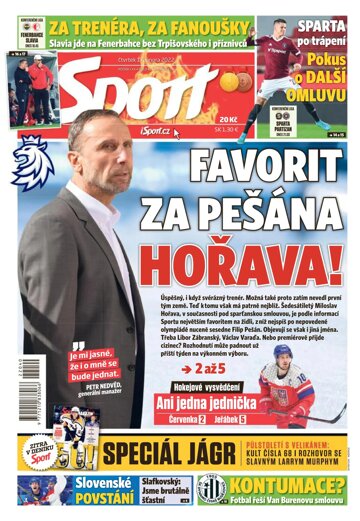 Obálka e-magazínu Sport 17.2.2022