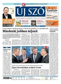 Obálka e-magazínu Új Szó 16.5.2014