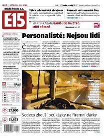 Obálka e-magazínu E15 1.10.2014